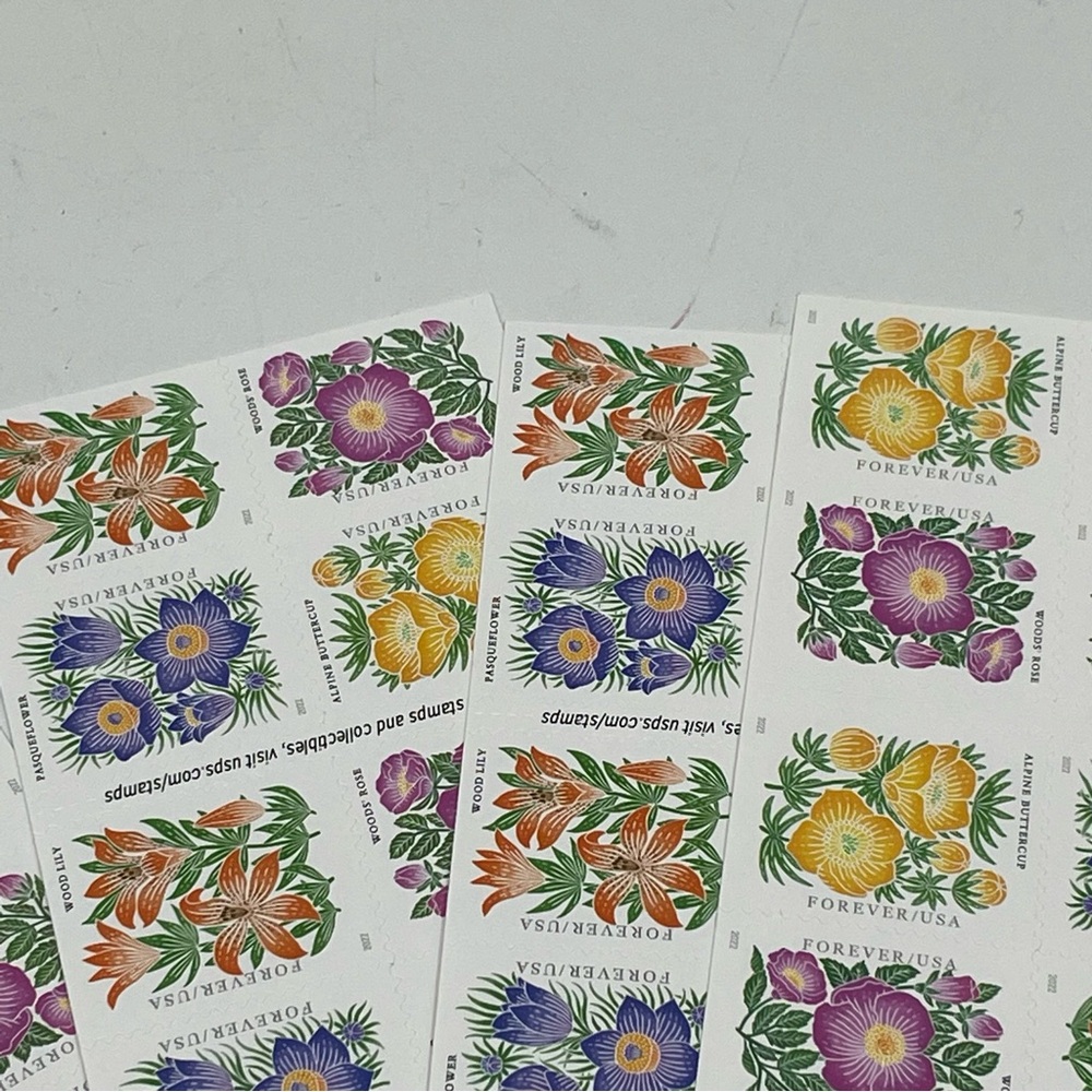 100 Mountain Flora 2022 Forever Postage StampsUS Postal USPS Flowers Weddings